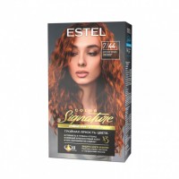 Стойкая крем-гель краска для волос COLOR Signature 7/44 Морской коралл